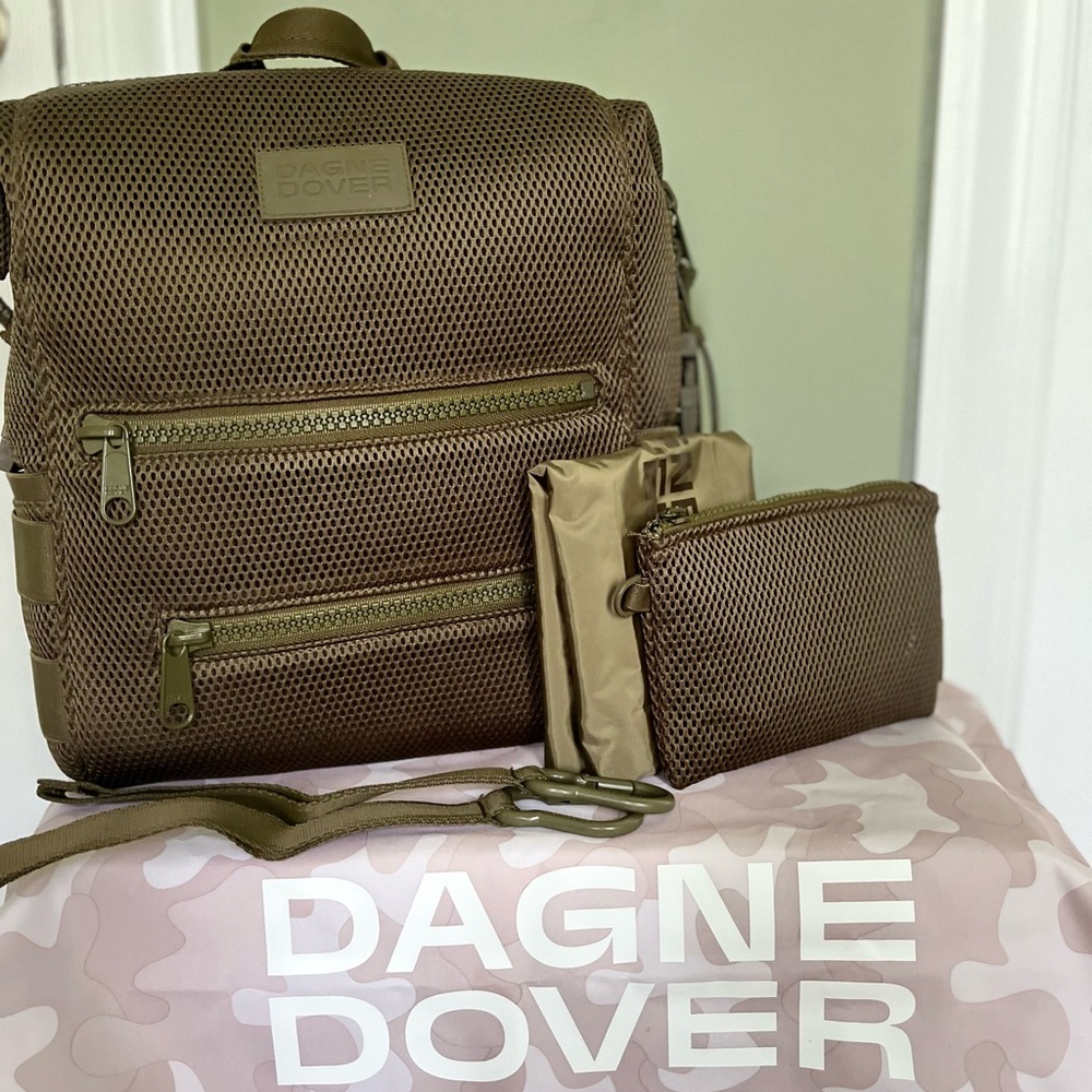 Dagne Dover Dagne Dover Air Mesh Indi Medium Diaper Backpack - moss green